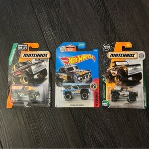 Matchbox Ford Bronco 4x4 Lot Hot Wheels Custom Bronco Diecast Off Road